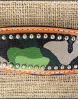 HILASON Western Horse Leather Headstall and Breast Collar Set Camo | Headstall Bridle for Horses Western | Horse Headstall Bridle | Western Headstalls Bridle for Horses