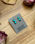Sterling Silver Kingman Turquoise Stud Earrings