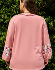 Elizabeth applique Drop Shoulder Sweatshirt