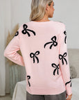 Light Pink Bow Sweater