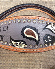 HILASON Western Horse Leather Headstall & Breast Collar Set Tan