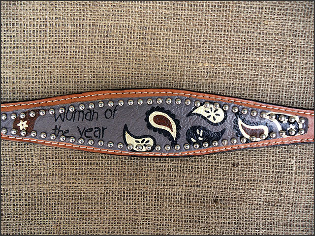 HILASON Western Horse Leather Headstall &amp; Breast Collar Set Tan