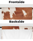 Cowhide Print Window Curtains 28"x40" (2-Piece) Made in America