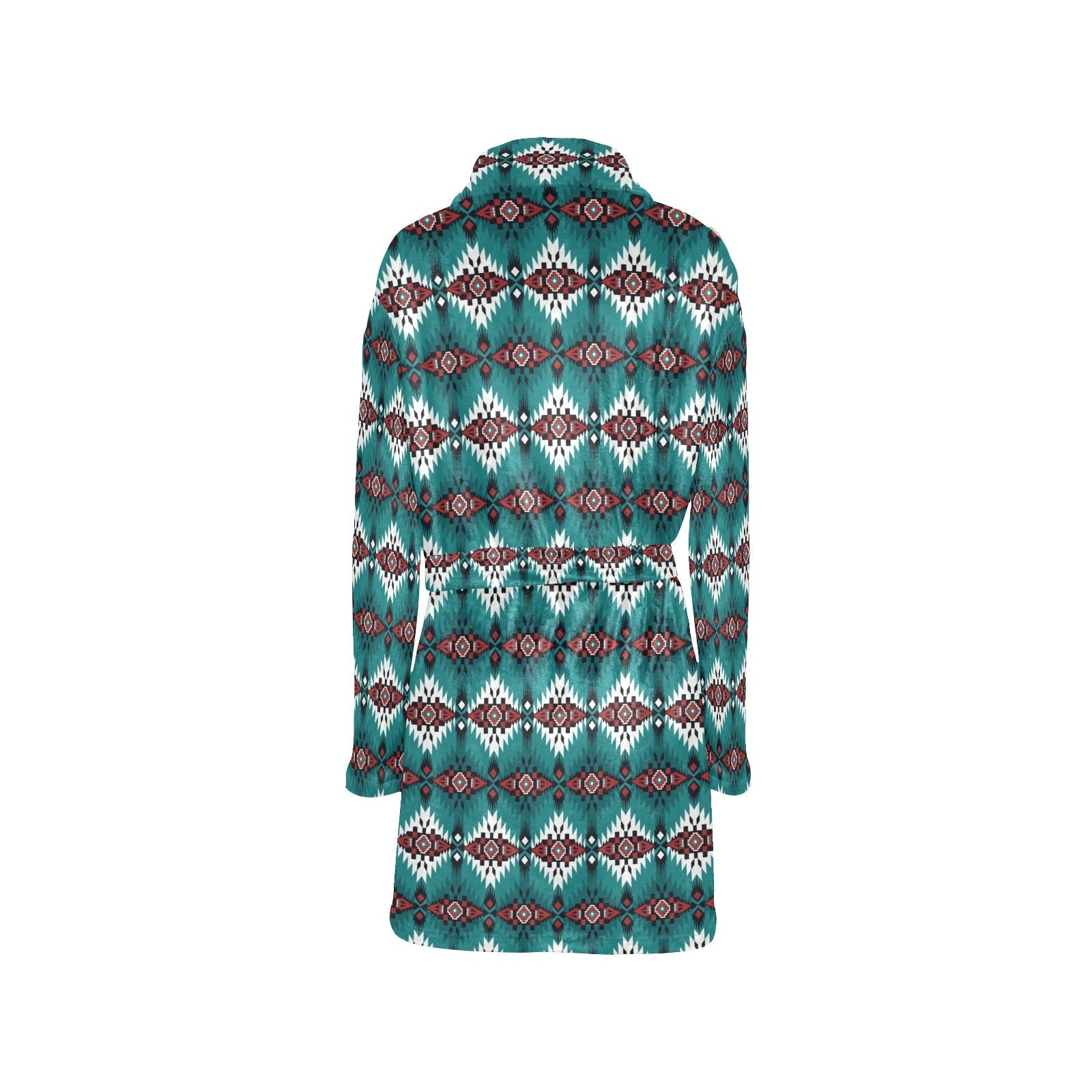 Teal Aztec Women&#39;s Western Bath Robe