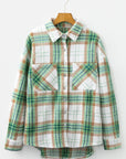 Abigail Plaid Casual Flannel Shacket