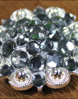 Hilason Black Daimond Crystals 1-1/4 Berry Concho Rhinestone Tack Saddle
