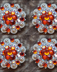 Orange Ab Crystal Berry Headstall Saddle Bling Cowgirl Hilason