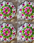 Hilason Peridot Green Fuchsia Crystal Berry Concho Rhinestone Tack Saddle