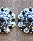 Black Crystals Berry Silver Bling Headstall Saddle