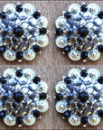 Black Crystals Berry Silver Bling Headstall Saddle