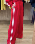 Varsity Stripe Crewneck Pullover and Sweatpants Set