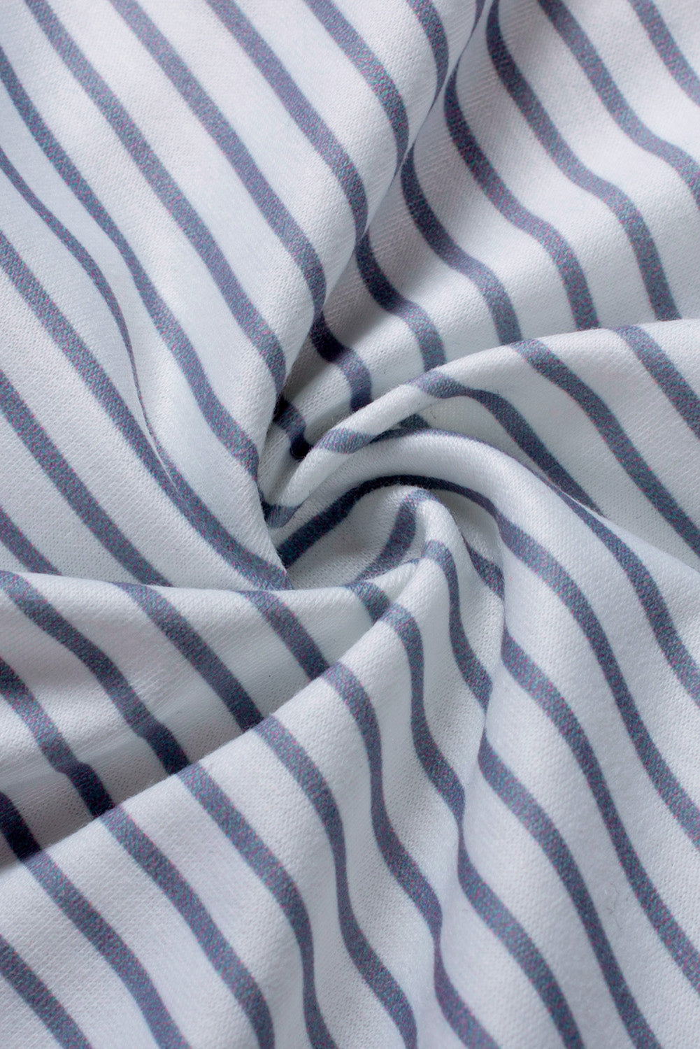 Amelia Zipper Collar Striped Sweatshirt