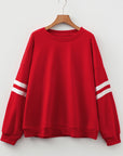 Sophia Varsity Striped Detail Sweatshirt