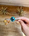 Blue Moon Turquoise Cuff – Sterling Silver, Stamped D&D