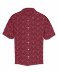 Burgandy Longhorn Men's Western Camp Shirt