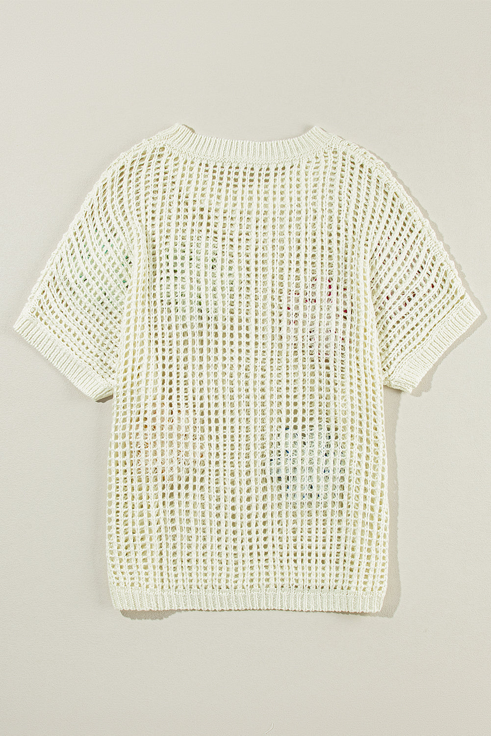Floral Crochet Sweater T-Shirt