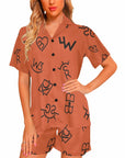 Brown Cattle Brands Short Pajama Set