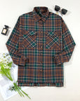 Plaid Button-Up Chest Pocket Shacket