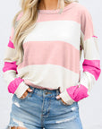 Iris Striped Long Sleeve Top