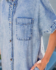 Makayla Loose Medium Wash Chambray Dress