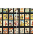 Vintage Western Collage Window Curtains 28"x40" (2-Piece)Made in America