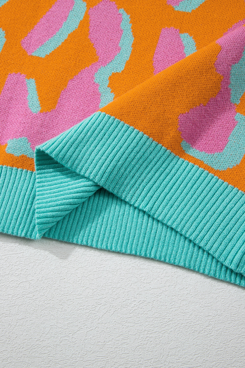 Sophia Colorblock Ribbed Edge Sweater