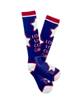 Long Live Cowgirls Red/Blue Performance Socks