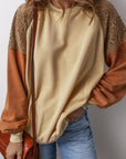 Scarlett Colorblock Drop Shoulder Sweatshirt