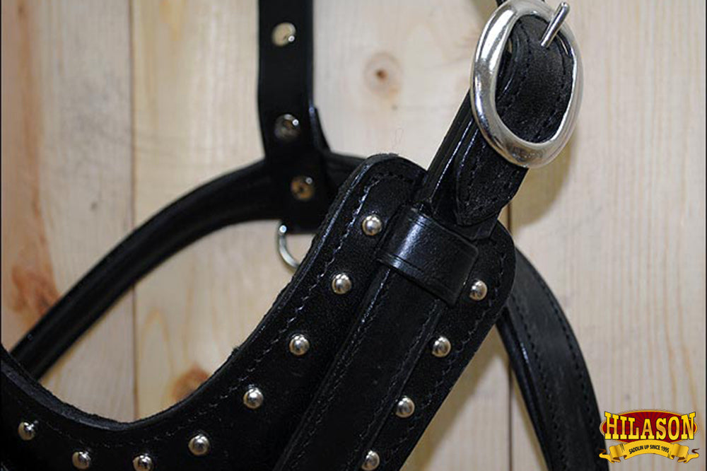 HILASON Genuine Leather Dog Harness Padded Heavy Duty &amp; Comfortable Fit