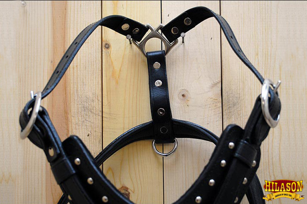 HILASON Genuine Leather Dog Harness Padded Heavy Duty &amp; Comfortable Fit