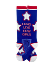 Long Live Cowgirls Red/Blue Performance Socks
