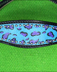 HILASON W. H. Leather Headstall & Breast Collar Set Turquoise Cheetah