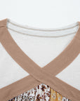Floral Patchwork Long Sleeve Blouse