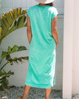 Eloise Mineral Wash Pocketed T-shirt Long Dress