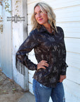 Desert Fringe Button Up