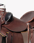 Western Horse Wade Saddle American Leather Ranch Roping Dark Brown Hilason