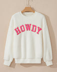 Mila Sherpa Howdy Patched Pullover