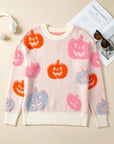 Halloween Pumpkin Crewneck Sweater