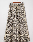 Leopard Wide Leg Cropped Pants