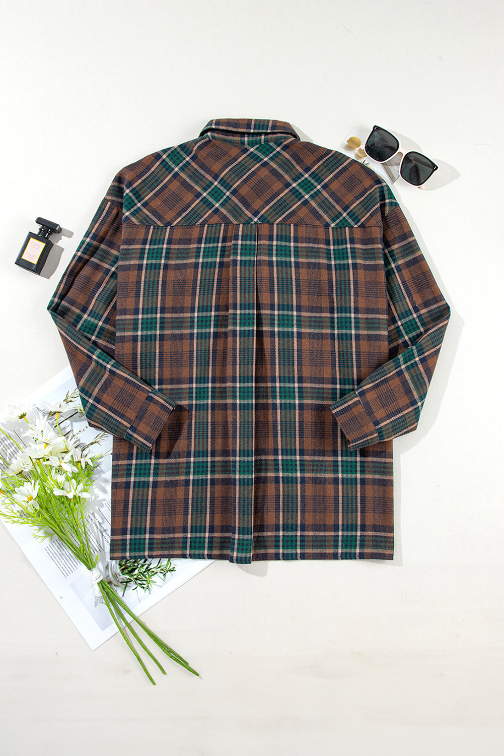 Elizabeth Plaid Print Chest Shirt