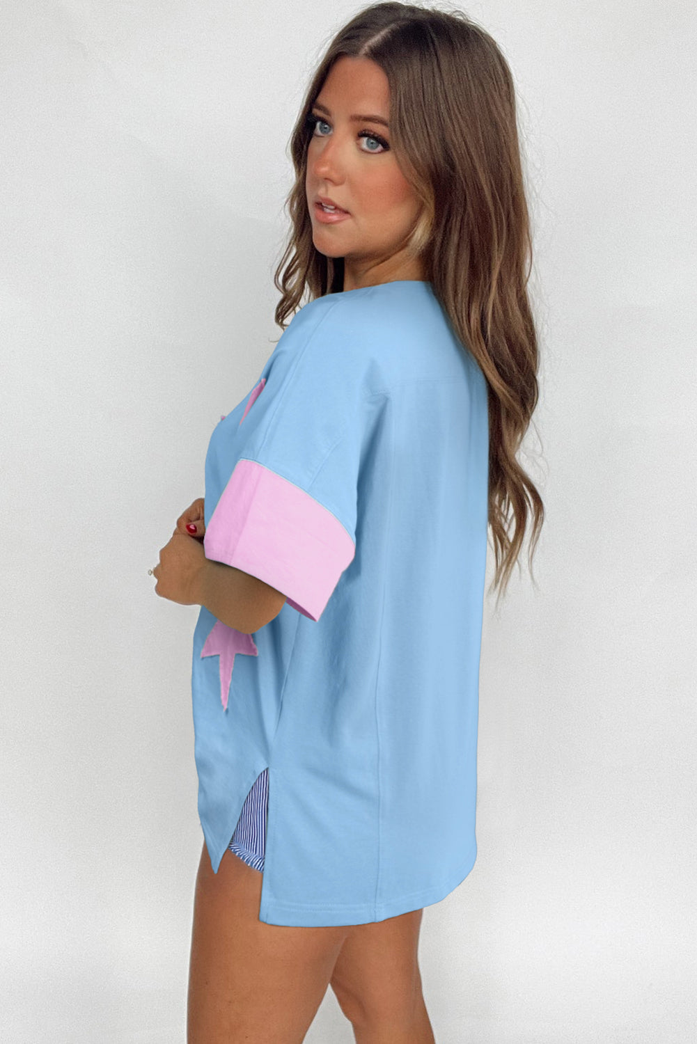 Star Patchwork Short Sleeve T-Shirt