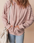 Sofia Stud Raglan Sleeve Hoodie