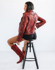 Cossette Jacket - Smoldering Ruby