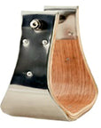 4 Inch Wide Hilason Horse Bell Stirrups Bound Stainless Steel