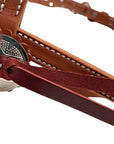 Deluxe Mahogany Browband Headstall