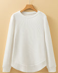 Allison Waffle Long Sleeve Top