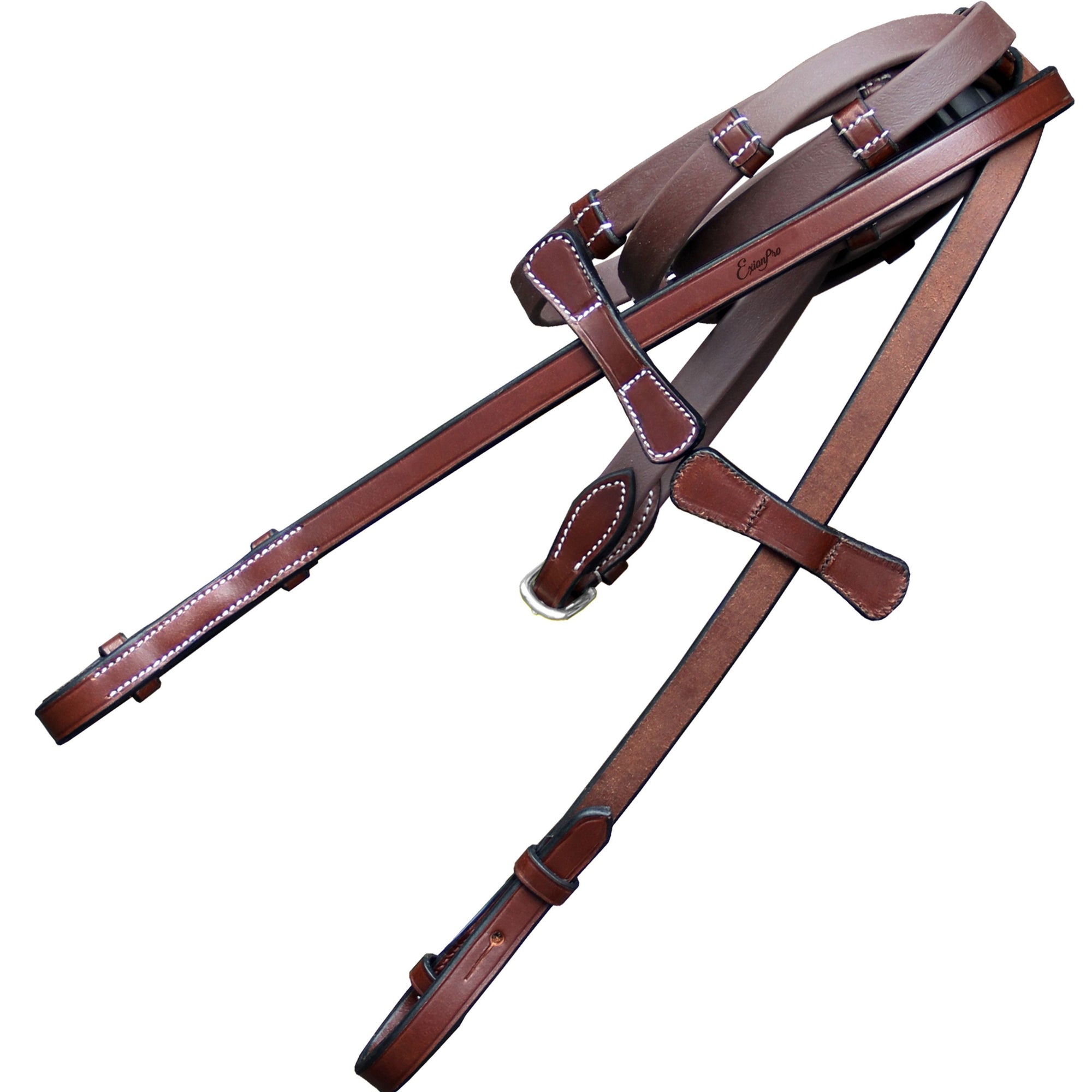 ExionPro Plain Rubber Reins with 7 Loops &amp; Martingale Stoppers