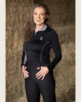 Black and Silver Riding Shirt
