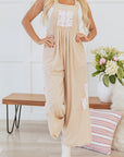 Luciana Ribbed Side Pocket Wide Leg Jumpsuit