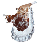 Bull Riding Chinks Pro Rodeo Bronc Genuine Hair On Leather Hilason